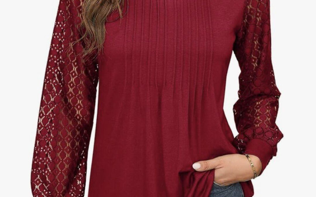 Lantern Long Sleeve Top – $12.99 shipped – Lots of Colors!